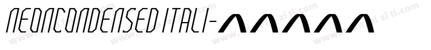 NeonCondensed Itali字体转换